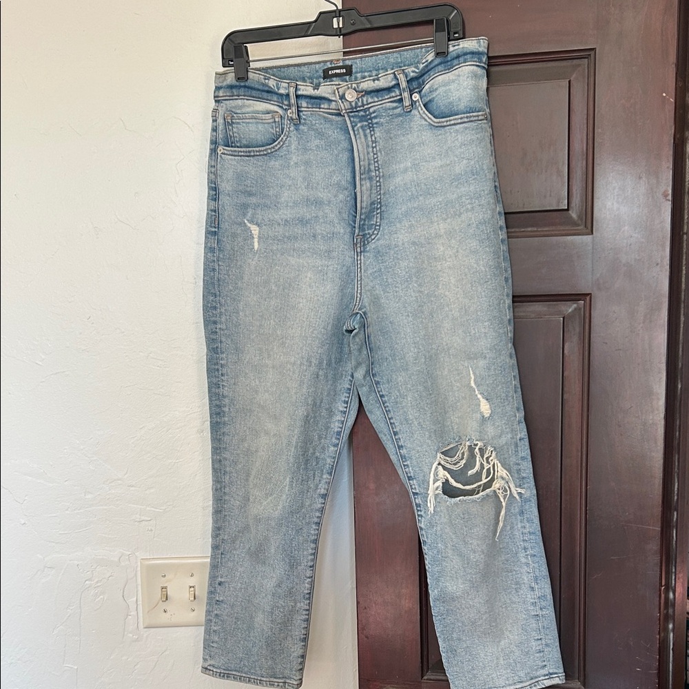 Express Light Blue High Rise Women Jeans